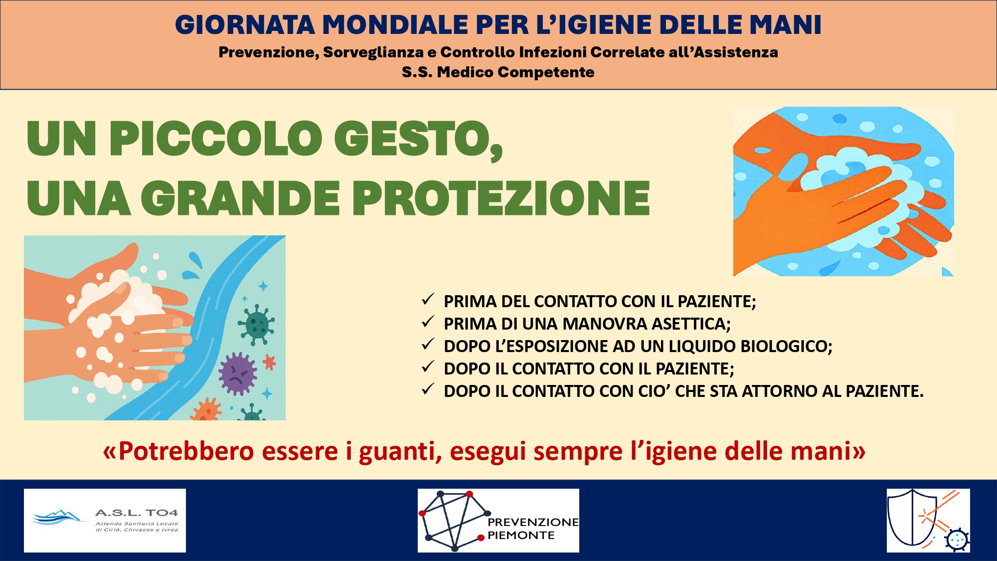 Poster Giornata Mondiale Igiene Mani 2025