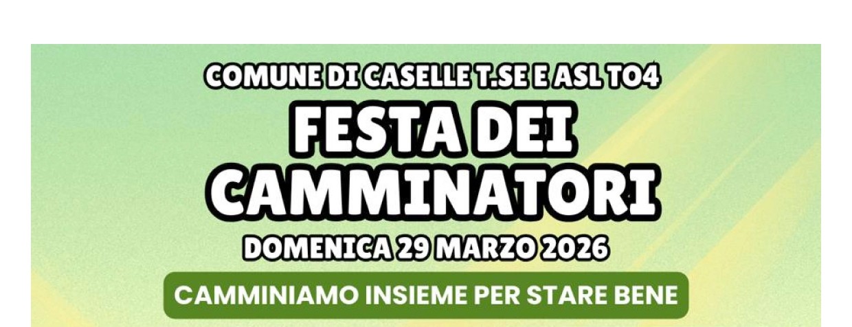 Banner Festa dei Camminatori 2026