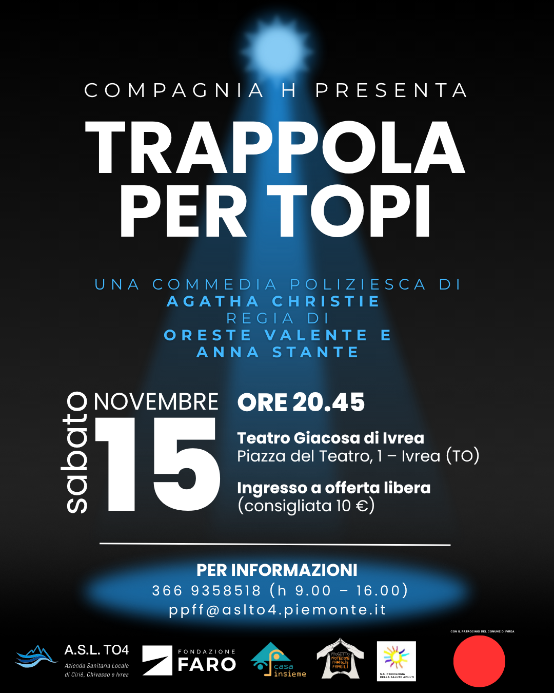 Locandina Commedia Trappola per topi - 15-11-2025