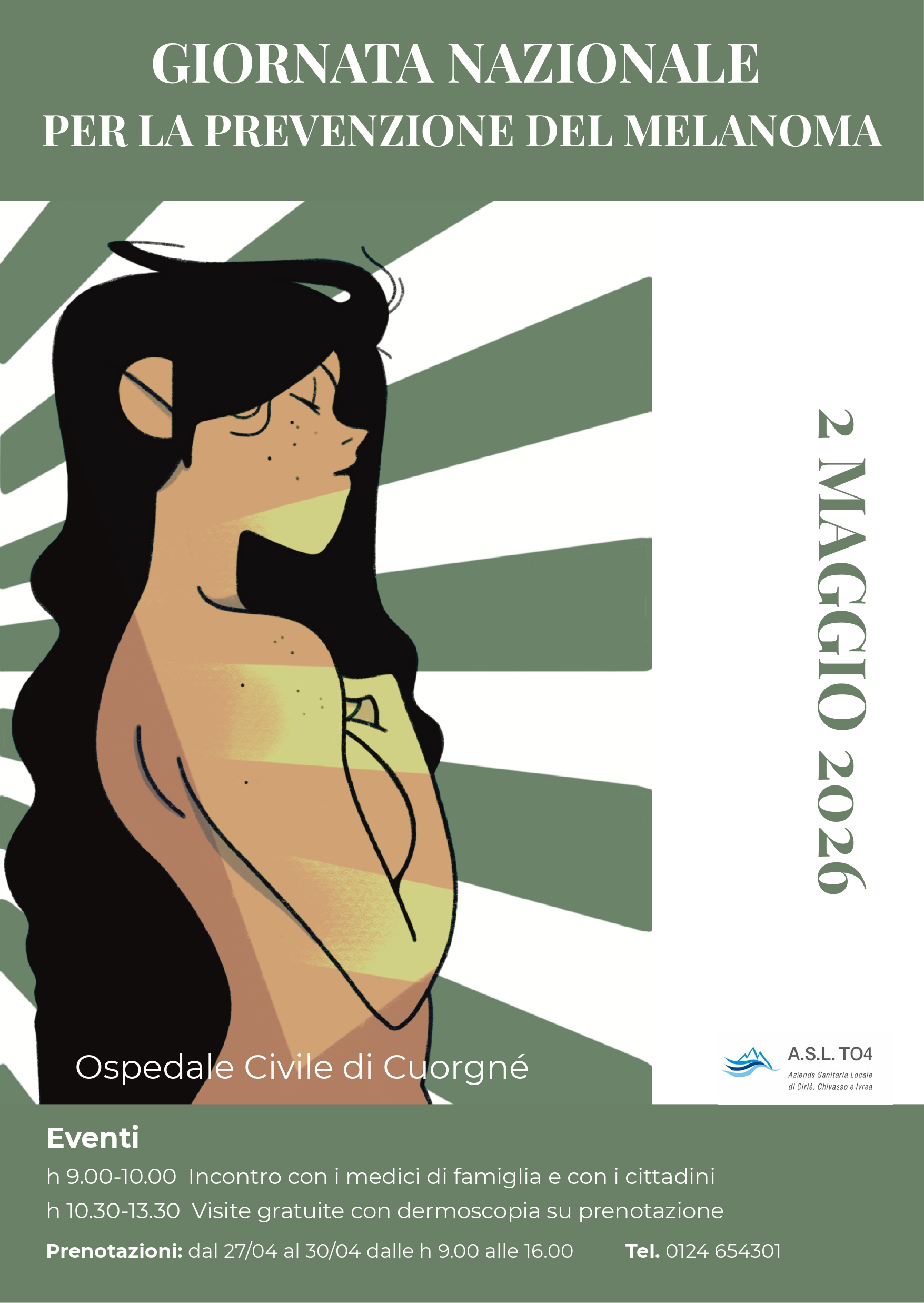 Locandina Giornata nazionale prevenzione melanoma 2026