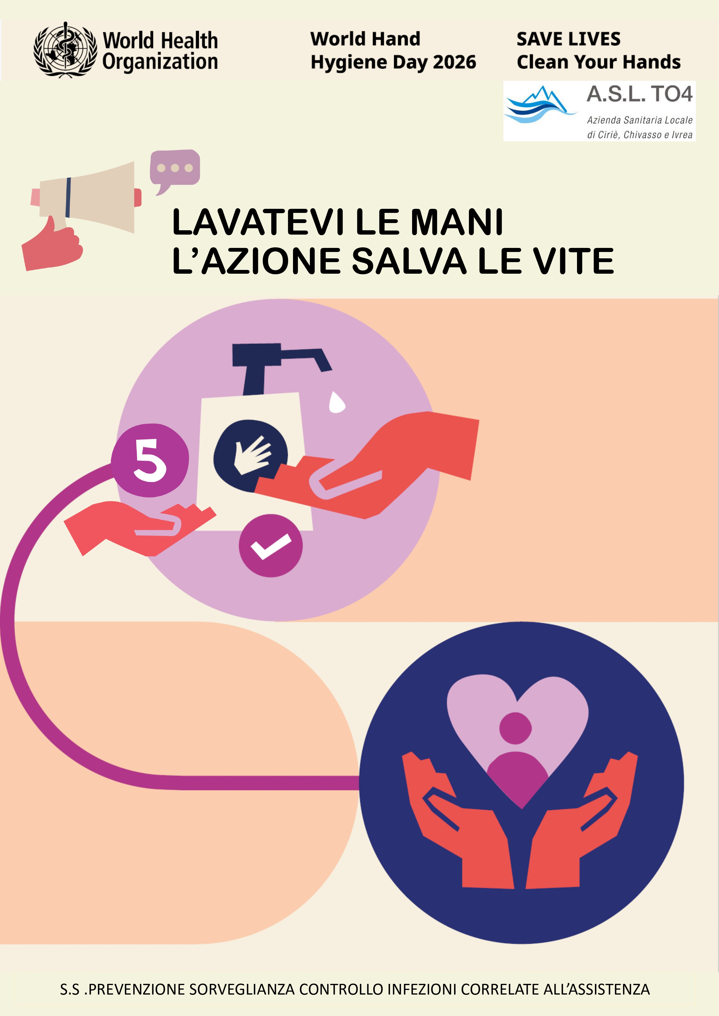 Locandina OMS - Giornata Mondiale Igiene Mani 2026