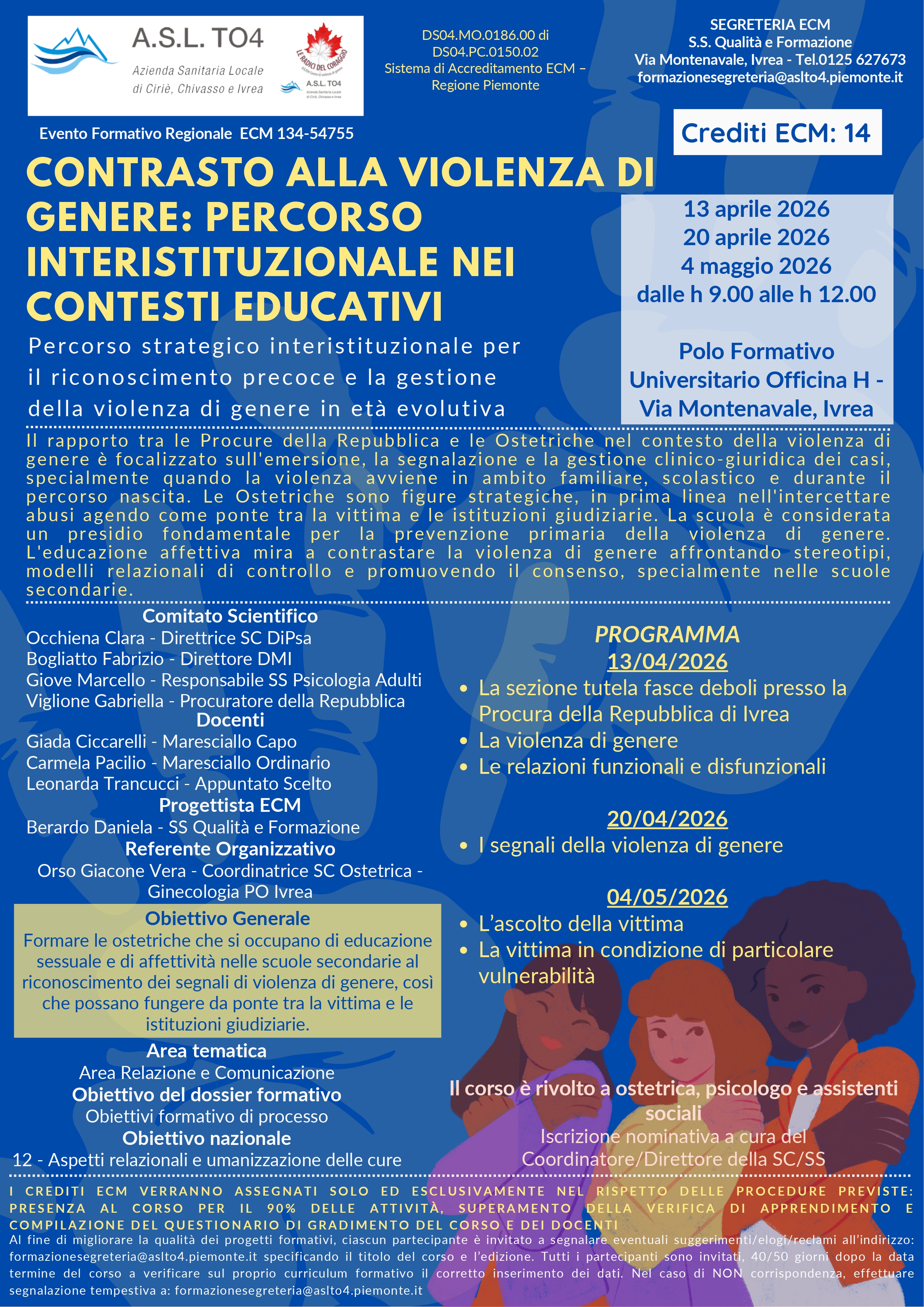 Locandina evento formativo DMI ASL TO4 - Procura