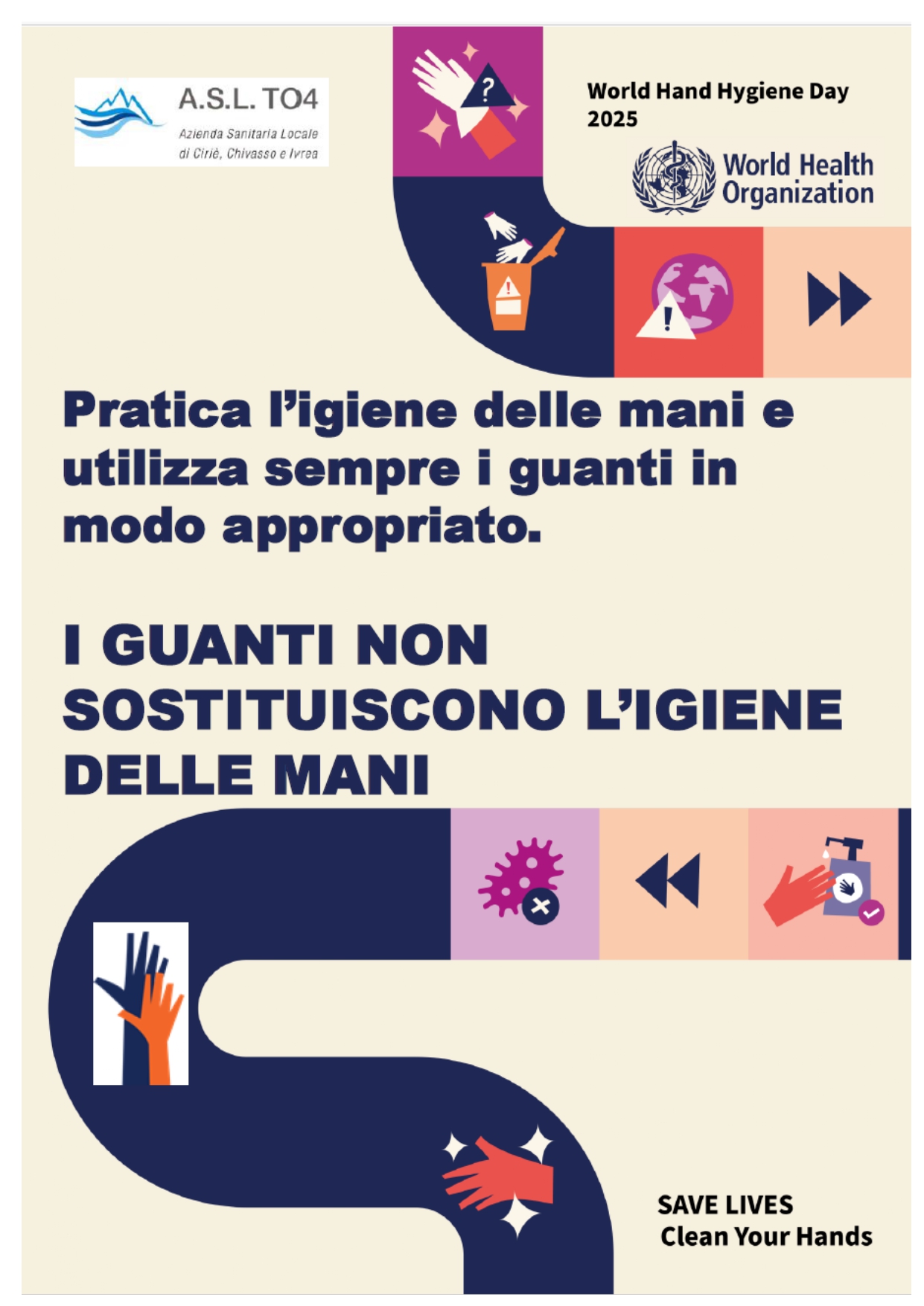 Poster Giornata Mondiale Igiene Mani 2025 - 2