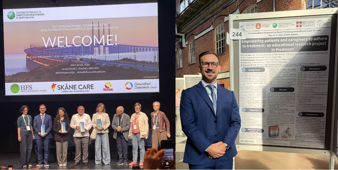 premiazione 31ª edizione della International Conference on Health Promoting Hospitals and Health